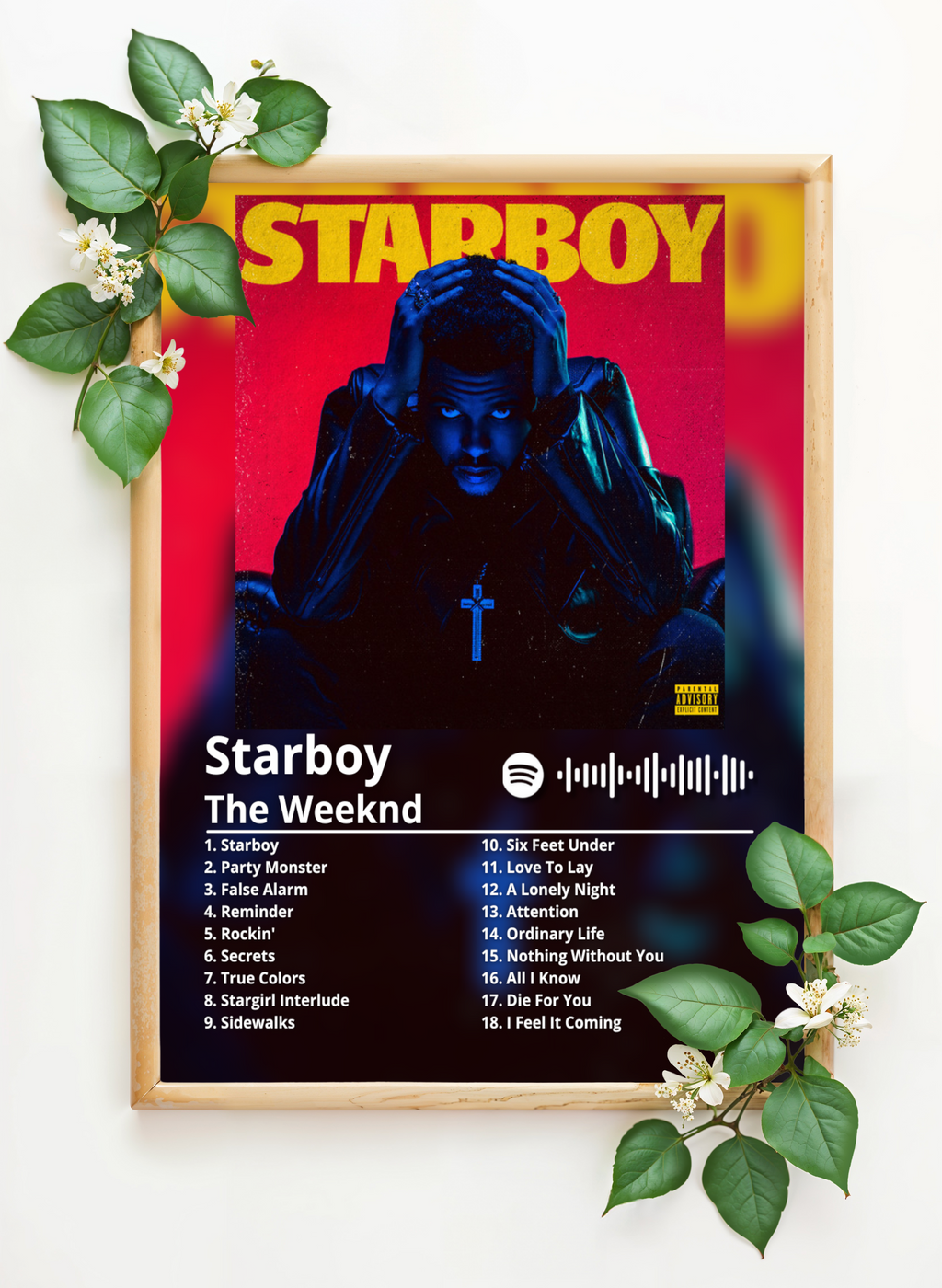 The Weeknd "Starboy" Poster